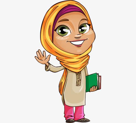 卡通美女头像中东系列：她