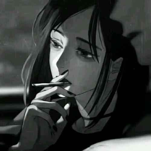 抽烟的情侣头像一对动漫：我不想做你生命中的插曲