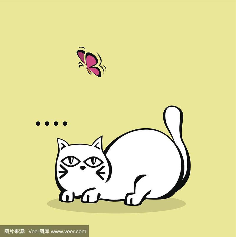 用猫和蝴蝶做头像寓意：我们必须咬紧牙关
