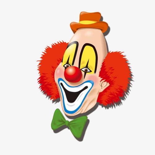 小丑咧嘴大笑的头像卡通： 任何的恐怖片都抵不上从窗户突然冒出的班主任。