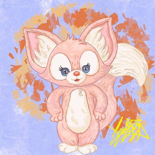 粉色狐狸头像霸气高清动漫： 是那种很想变得小小只躲在你的上衣口袋