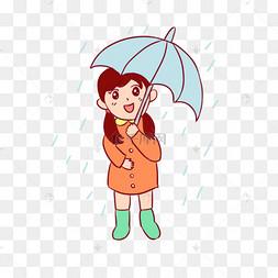 不带伞的卡通头像：世界上最幸福的事情莫过于在想哭的时候还有人逗你笑。　　　　