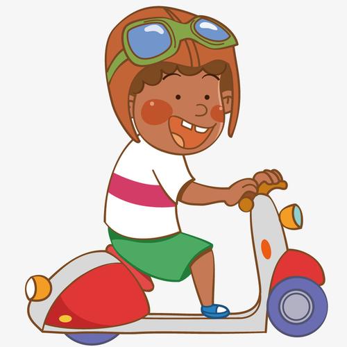 小孩子骑摩托车的图片头像：自己喜欢的日子