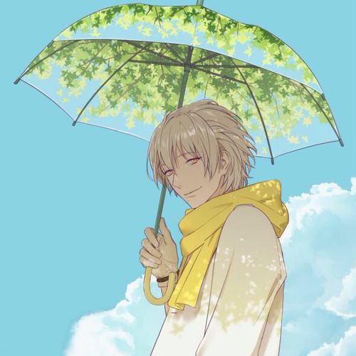 日系动漫雨伞头像男：你肯定也想像衣服一样