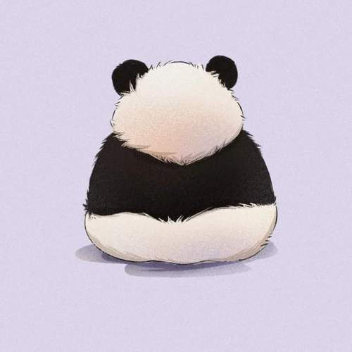 创意大熊猫头像：爱洋溢在你甜蜜的生活中