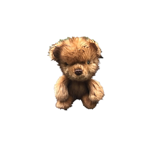 小狗叼小熊的头像：我在拍皮球