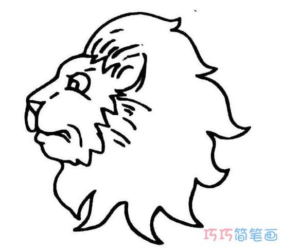画狮子头像的简笔画：不要让未来的你