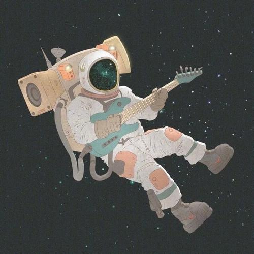 宇航员头像 孤独感：满海余光都是你   亿万星辰忧不及。