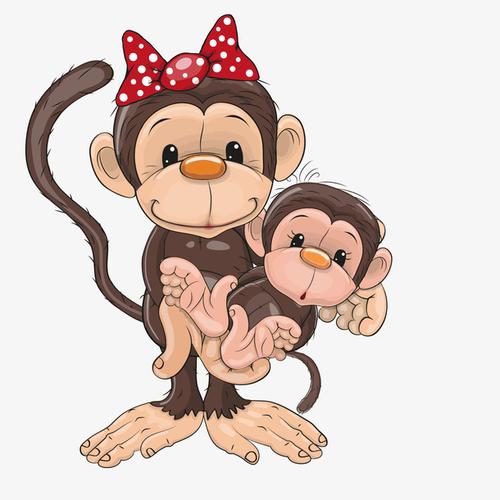 母猴子可爱卡通头像图片大全：遇事不要轻易动怒