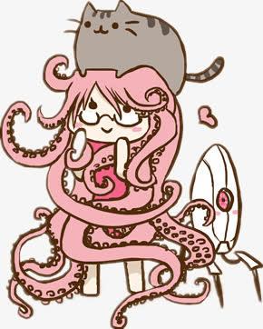 女孩拿章鱼玩偶头像：遇见了温柔的人所以想温柔待人.
