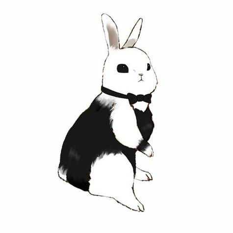 小黑兔微信头像：生活就是生的不尽人意