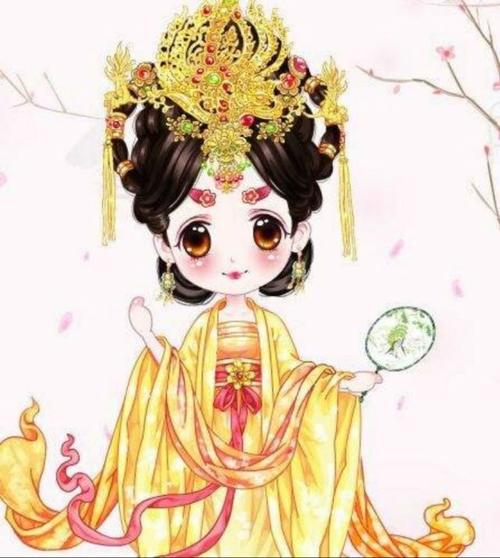 中国皇后卡通头像图片大全：相爱的时候