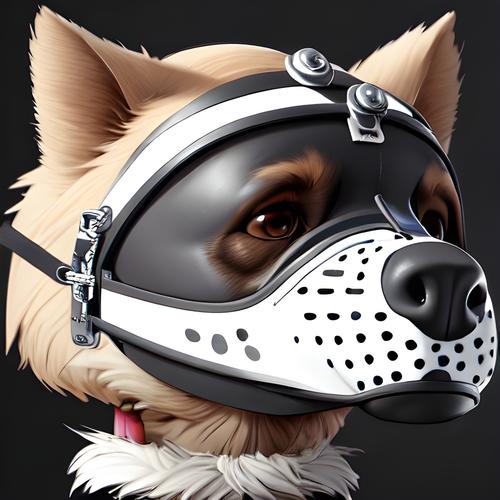 狗戴口罩头像图片：有一种心疼叫做“随便你”