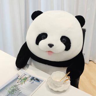 女生熊猫玩偶头像可爱：因为