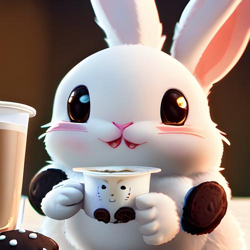 奶茶店的头像是兔子：一直很怎中奶茶 没去冰 没少糖 没少喝