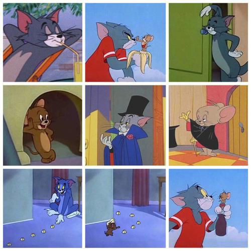 猫和老鼠三人闺蜜头像漫画风：不管爱情