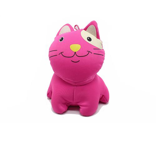 粉色猫玩偶头像： 是那种很想变得小小只躲在你的上衣口袋