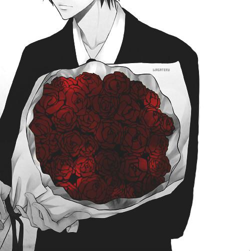 男手拿一支玫瑰花头像： 你给了我生命中不能承受之重