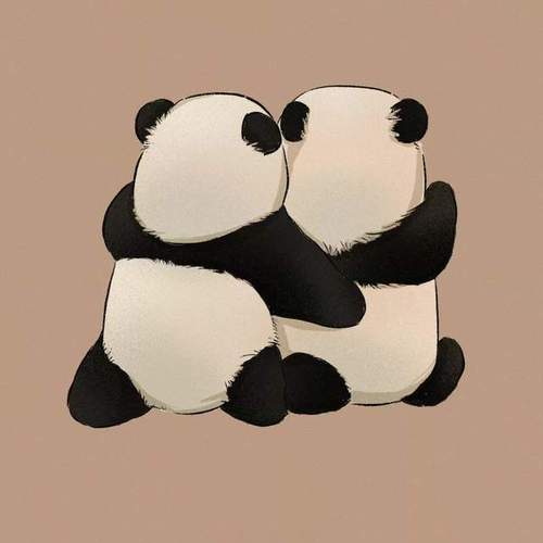 创意大熊猫头像：爱洋溢在你甜蜜的生活中