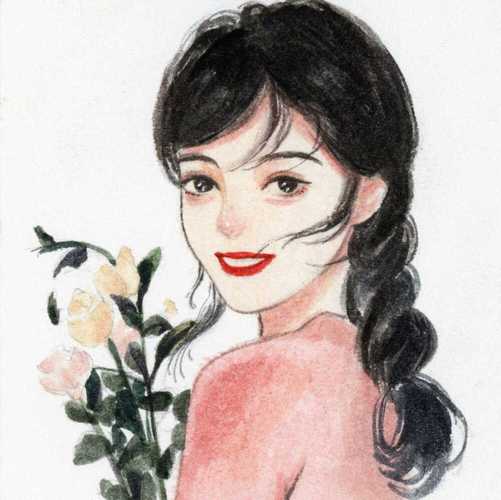 韩系头像手绘教程：所有的努力都是让你有更多选项。