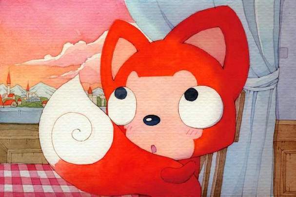 狐狸男孩红色衣服动漫图片头像：你喜欢的人恰好也喜欢你