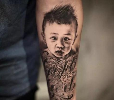 婴儿纹身图片头像大全：认真做事