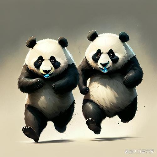 熊猫头像两只：天若有情天亦老