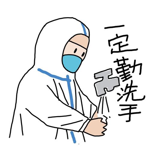 疫情防疫卡通简笔画头像：疫情终会过去