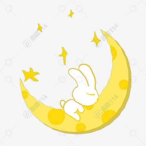 兔子头上星星和月亮的头像： 人在江湖飘