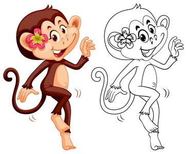 母猴子可爱卡通头像图片大全：遇事不要轻易动怒