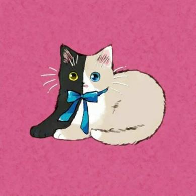 情侣头像二次元猫猫卡通可保存： 如果