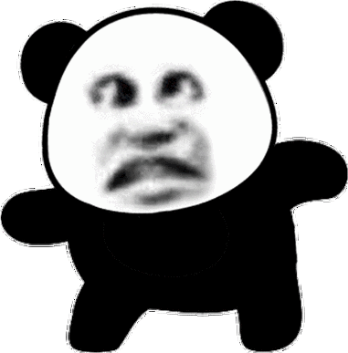 熊猫头像情侣沙雕：好吃的东西放在肚子里 有趣的人放在心里