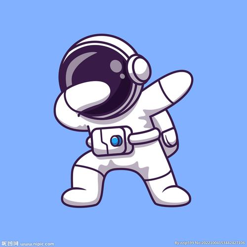 可爱的航天员头像卡通：40. 我们不熟