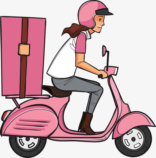 小女孩骑着电动车的动漫头像可爱：月是人间散客 卿是人间绝色 亦是人间难得