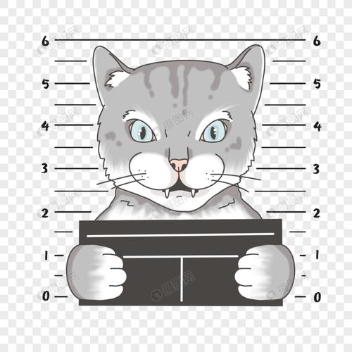 犯罪猫举牌头像可爱：和你也不是特别熟