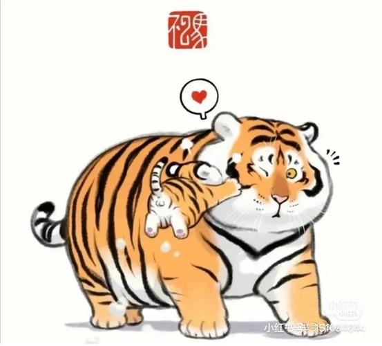 老虎头像有两个大的和三个小的：爱情就好比喝啤酒