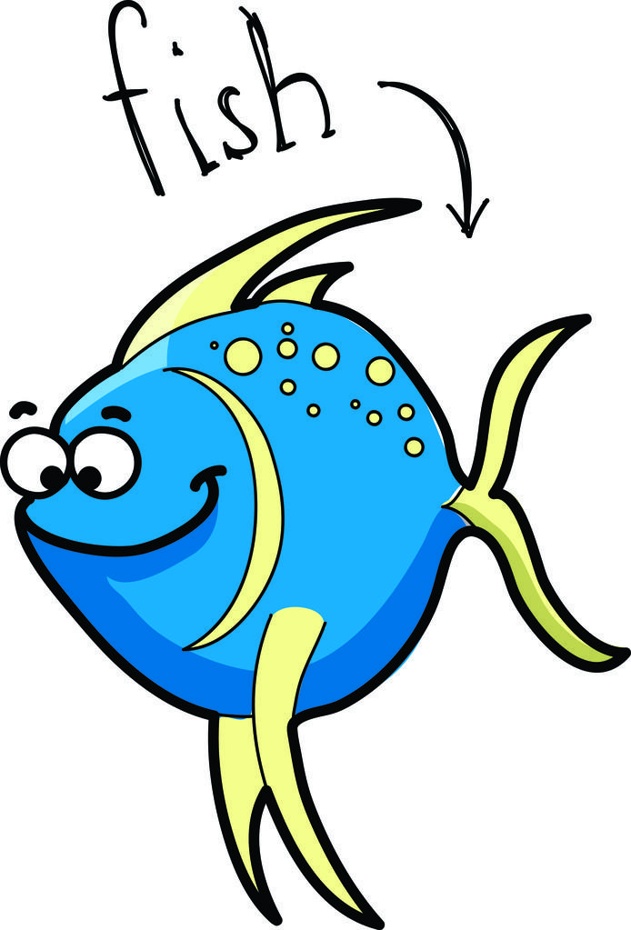 卖鱼卡通头像男：世界上每一个活着的人都是海里活着的一条大鱼