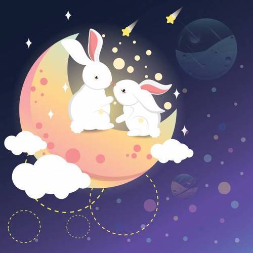 兔子月球梦头像： 今天