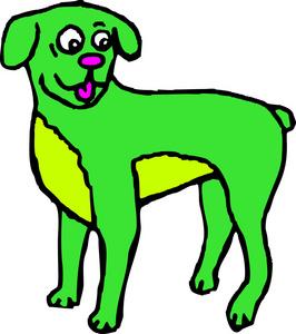 绿色的狗卡通头像图片：希望你也有在好好喜欢我