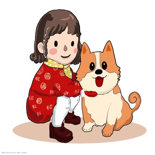 一个小女孩抱着一只狗子的头像图片可爱：世人皆苦唯有你甜。