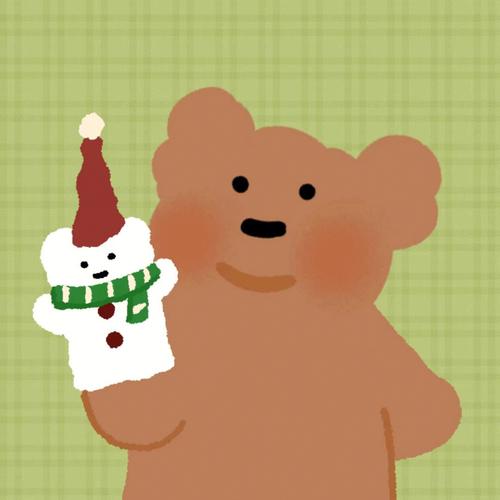 可爱的熊熊背面头像：我要做一个会撒糖糖的小孩子 走一路 糖撒一路 让和我一起走在路上的你甜到心里。