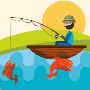 台钓钓鱼动漫头像图片：这个世界上有很多事是难以说清的