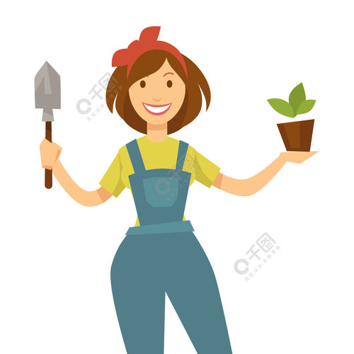 绿化施工员头像女：整个世界