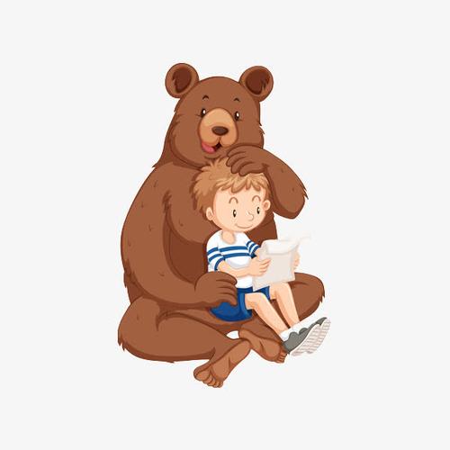 抱着布朗熊的小男孩卡通头像可爱：5 跟着风走把孤独当自由。