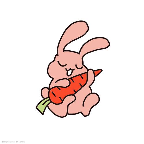 卡通情侣兔子抱着萝卜头像：5 再好的链子拴不住爱跑的狗。