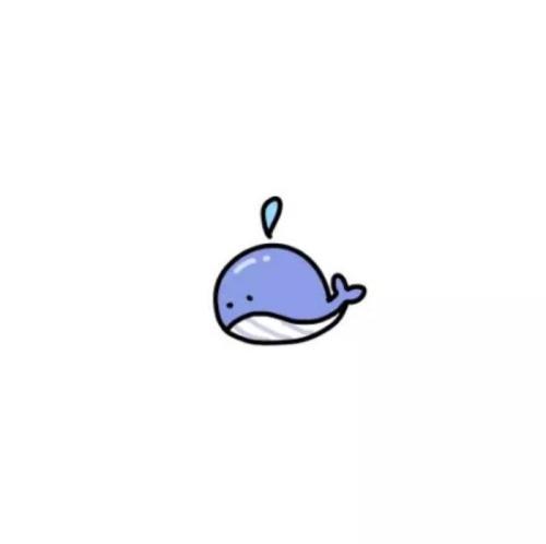 林颜的鲸鱼喷水头像：世界上没有什么蓝颜