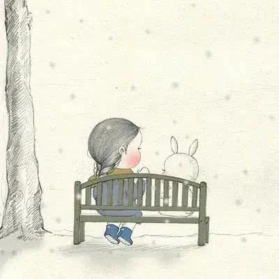 抱小兔子的小女孩头像：想要拥有就要先学会失去。才不会每次伤痕累累。