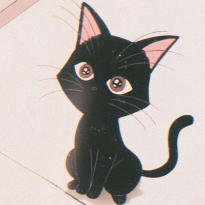 二次元的可爱猫的头像：身为一个人