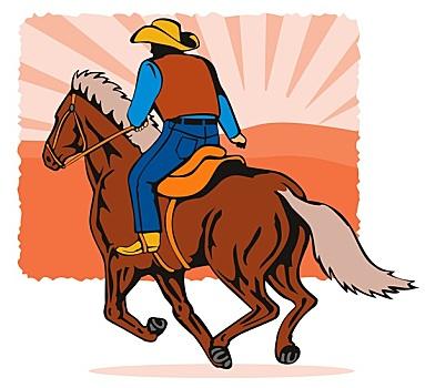 一个人骑着一匹马的头像男：他不过如此