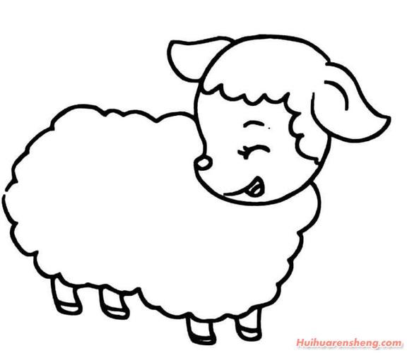 羊动物头像简笔画：事实上
